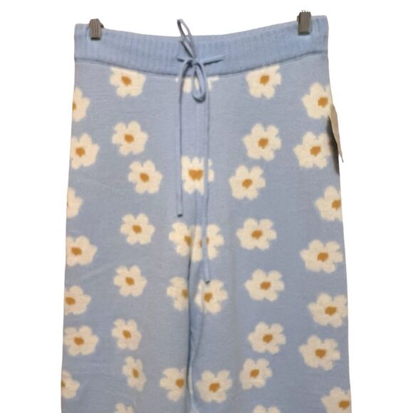 Altar’d State Knit Periwinkle Daisy Sweater Jogger Pants New with Tags Large - Picture 8 of 13